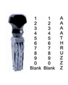 3 Slot Changeable Size Stamp 1/8 Inch Letters