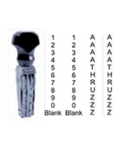 4 Slot Changeable Size Stamp 1/8 Inch Letters