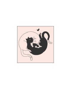 M&B Stamp - cats - 45x45mm