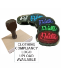 CLOTHING STAMP 2.25X2.25
