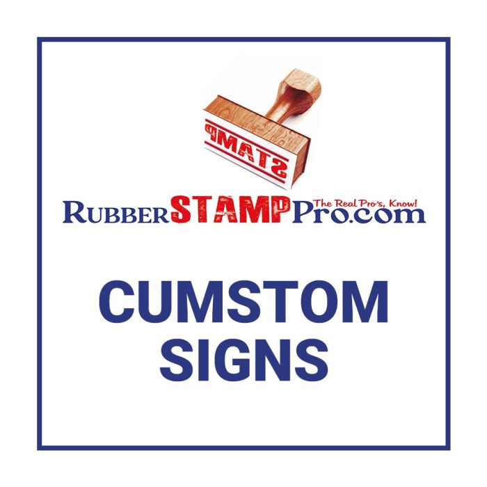 RubberStampPro.com – Custom Signs